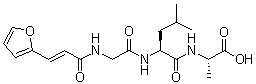 N-[3-(2-Furanyl)-1-oxo-2-propen-1-yl]glycyl-L-leucyl-L-alanine molecular structure (CAS 56186-50-6)