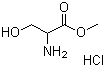 structure of CAS# 5619-04-5, Methyl-DL-serine hydrochloride;DL-Serine methyl ester hydrochloride
