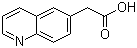 6-喹啉乙酸分子结构 (CAS 5622-34-4)