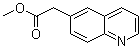 structure of CAS# 5622-36-6, 6-Quinolineacetic acid methyl ester;Methyl 2-(quinolin-6-yl)acetate; Methyl 6-quinolineacetate; Quinolin-6-ylacetic acid methyl ester