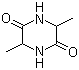 3,6-二甲基哌嗪-2,5-二酮分子结构 (CAS 5625-46-7)