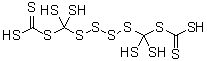 Bis[[(dithiocarboxy)dithio]dimercaptomethyl] disulfide molecular structure (CAS 5625-78-5)