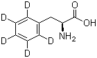 L-苯基-D5-丙氨酸分子结构 (CAS 56253-90-8)