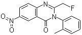 2-(Fluoromethyl)-3-(2-methylphenyl)-6-nitro-3H-quinazolin-4-one molecular structure (CAS 56287-73-1)