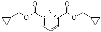 2,6-Pyridinedicarboxylic acid bis(cyclopropylmethyl) ester molecular structure (CAS 56301-13-4)
