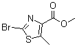 2-溴-5-甲基噻唑-4-羧酸甲酯分子结构 (CAS 56355-61-4)