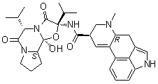 8-异麦角柯宁碱分子结构 (CAS 564-37-4)