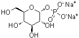structure of CAS# 56401-20-8, alpha-D-Glucose 1-phosphate disodium salt;Phocytan