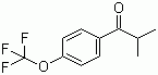 结构式 CAS# 56425-84-4, 对三氟甲氧基苯基异丁酮