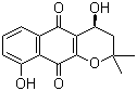 4,9-二羟基-alpha-拉帕醌分子结构 (CAS 56473-67-7)