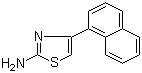 structure of CAS# 56503-96-9, 4-(1-Naphthalenyl)-2-thiazolamine;4-Naphthalen-1-yl-1,3-thiazol-2-amine