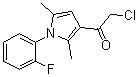 structure of CAS# 565170-64-1, 2-Chloro-1-[1-(2-fluorophenyl)-2,5-dimethyl-1H-pyrrol-3-yl]ethanone