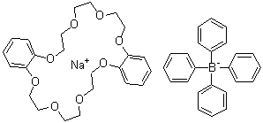 6,7,9,10,12,13,20,21,23,24,26,27-Dodecahydrodibenz[b,n][1,4,7,10,13,16,19,22]octaoxacyclotetracosin sodium tetraphenylborate molecular structure (CAS 56604-28-5)