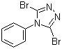 3,5-Dibromo-4-phenyl-4H-1,2,4-triazole molecular structure (CAS 56616-82-1)