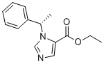 structure of CAS# 56649-47-9, S-(-)-Etomidate;ethyl 3-[(1S)-1-phenylethyl]imidazole-4-carboxylate