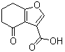 结构式 CAS# 56671-28-4, 4,5,6,7-四氢-4-氧代-3-苯并呋喃羧酸