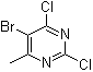 结构式 CAS# 56745-01-8, 5-溴-6-甲基-2,4-二氯嘧啶