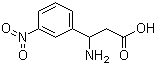 structure of CAS# 5678-47-7, 3-Amino-3-(3-nitrophenyl)propionic acid