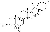 (3beta,5alpha,25R)-3,5-Dihydroxyspirostan-6-one molecular structure (CAS 56786-63-1)