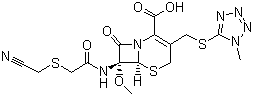 头孢美唑分子结构 (CAS 56796-20-4)