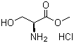 L-Serine methyl ester hydrochloride molecular structure (CAS 5680-80-8)