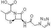7-[1-(1H)-Tetrazolylacetamido]desacetoxycephalosporanic acid molecular structure (CAS 56842-77-4)