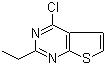 4-氯-2-乙基噻吩并[2,3-d]嘧啶分子结构 (CAS 56844-11-2)