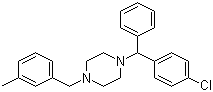 Meclozine molecular structure (CAS 569-65-3)