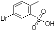 5-Bromo-2-methylbenzene-1-sulfonic acid molecular structure (CAS 56919-17-6)