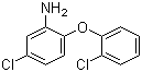 structure of CAS# 56966-48-4, 5-Chloro-2-(2-chlorophenoxy)aniline;2',4-Dichloro-2-aminodiphenyl ether