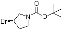 (3R)-3-Bromo-1-pyrrolidinecarboxylic acid tert-butyl ester molecular structure (CAS 569660-97-5)