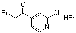 2-Bromo-1-(2-chloropyridin-4-yl)ethanone hydrobromide molecular structure (CAS 569667-89-6)