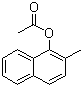 结构式 CAS# 5697-02-9, 2-甲基萘酚-1-乙酸酯