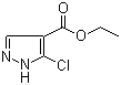 5-氯吡唑-4-甲酸乙酯分子结构 (CAS 56984-32-8)