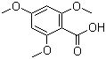 structure of CAS# 570-02-5, 2,4,6-Trimethoxybenzoic acid