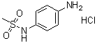 N-(4-Aminophenyl)methanesulfonamide monohydrochloride molecular structure (CAS 57005-04-6)