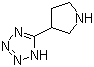 结构式 CAS# 570424-05-4, 5-(3-吡咯烷基)-1H-四氮唑