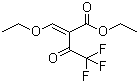 结构式 CAS# 571-55-1, 乙氧基-2-亚甲基三氟乙酰乙酸乙酯; 2-(乙氧基亚甲基)-4,4,4-三氟-3-氧代丁酸乙酯; 3-乙氧基-2-(2,2,2-三氟乙酰)丙烯酸乙酯