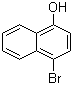 structure of CAS# 571-57-3, 4-Bromo-1-naphthol;4-Bromo-alpha-naphthol; 4-Bromonaphthalen-1-ol