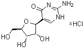 2-Amino-5-beta-D-ribofuranosyl-4(1H)-pyrimidinone hydrochloride molecular structure (CAS 57100-20-6)