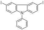 3,6-Diiodo-9-phenylcarbazole molecular structure (CAS 57103-21-6)