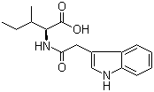 N-(3-Indolylacetyl)-L-isoleucine molecular structure (CAS 57105-45-0)