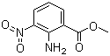 结构式 CAS# 57113-91-4, 2-氨基-3-硝基苯甲酸甲酯