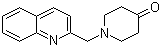 1-((Quinolin-2-yl)methyl)piperidin-4-one molecular structure (CAS 571147-27-8)