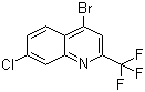 4-溴-7-氯-2-(三氟甲基)喹啉分子结构 (CAS 57124-19-3)