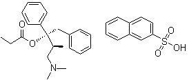 Levopropoxyphen napsylate molecular structure (CAS 5714-90-9)