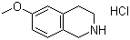 6-Methoxy-1,2,3,4-tetrahydroisoquinoline hydrochloride molecular structure (CAS 57196-62-0)
