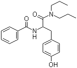 N-Benzoyl-DL-tyrosyl-N',N'-dipropylamide molecular structure (CAS 57227-09-5)