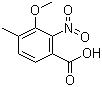 3-甲氧基-4-甲基-2-硝基苯甲酸分子结构 (CAS 57281-77-3)