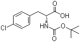Boc-4-chloro-D-phenylalanine molecular structure (CAS 57292-44-1)